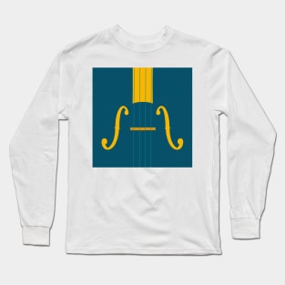 Strings in Golds and Teal Long Sleeve T-Shirt